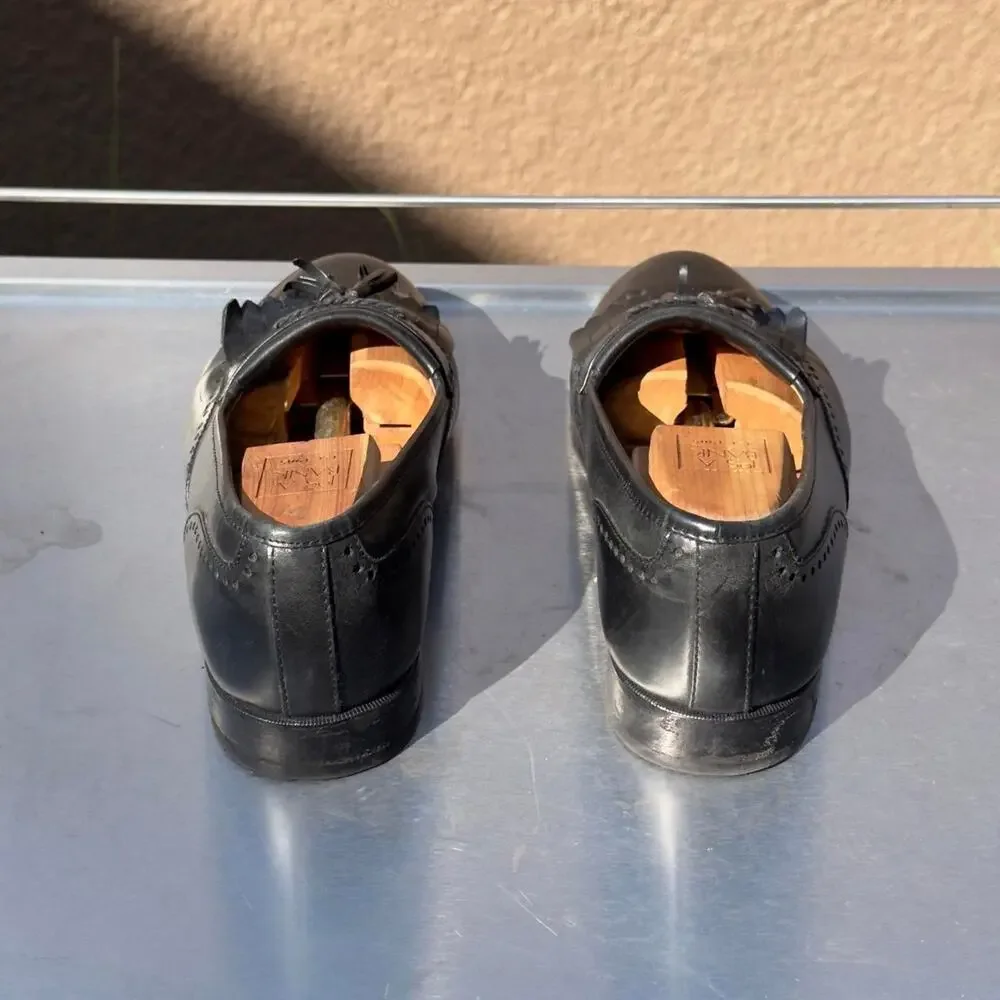 Stacy Adams Black Leather Loafers with Tassel - Size 9 M
